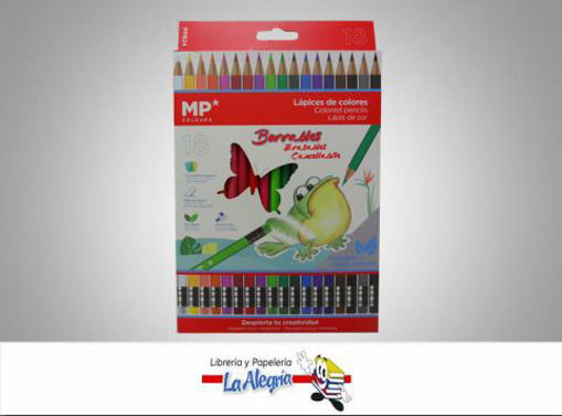Picture of Colour Pencil 18colors with Eraser MP