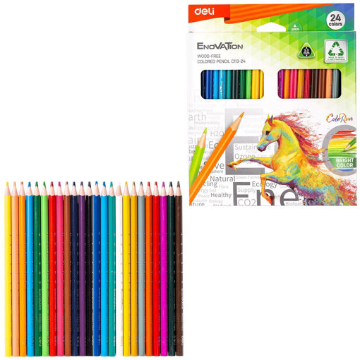 Picture of Colour Pencil 24colors Deli Grıp