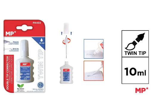 Picture of Correction fluid 10ml White Twin Tip MP