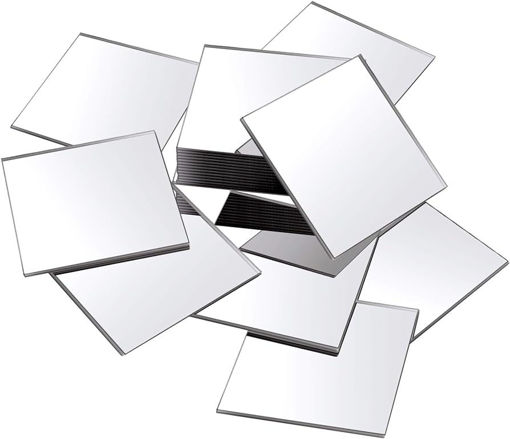 Picture of Mirrors 30x30mm 10pcs Square Craft for all
