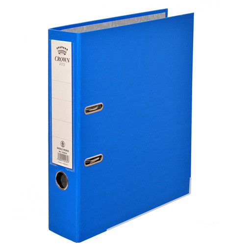 Picture of Binder With Lever A4 8cm Blue Cardboard Crown