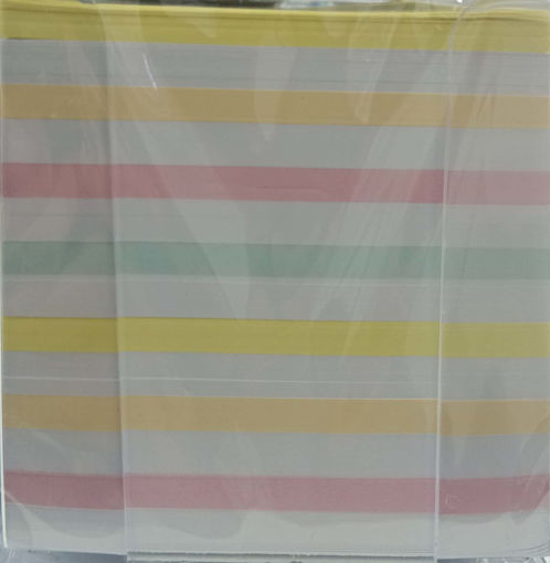 Picture of Cube 9x9cm Assorted Colors Pocket PVC Cover Tip To