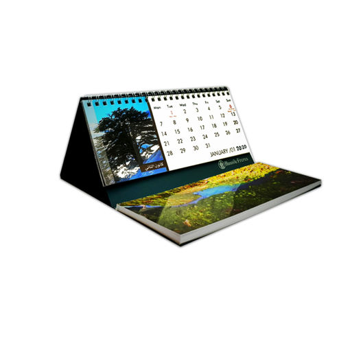 Picture of Desk Block Calendar Pyramid 2025 Bassile