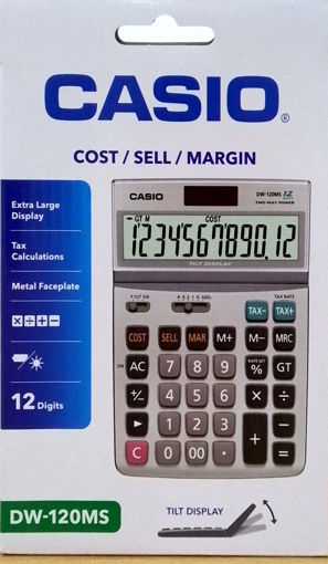 Picture of Desk Calculator 120MS-W-DH 12 Digits Casio