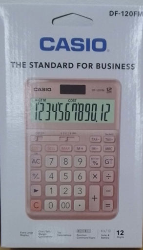 Picture of Desk Calculator 120-PK-W-DP Pink 12 Digits Casio