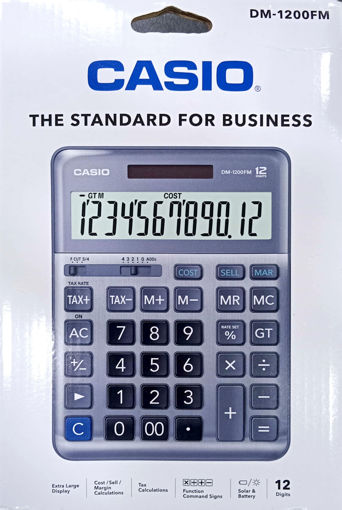 Picture of Desk Calculator DM-1200FM-W-DP 12 Digits Casio