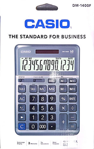 Picture of Desk Calculator DM-1400F-W-DP 14 Digits Casio
