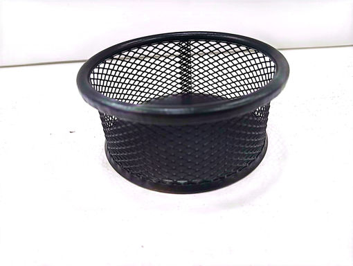 Picture of Desk Organizer 4x9x9cm Black Metal Tip Top