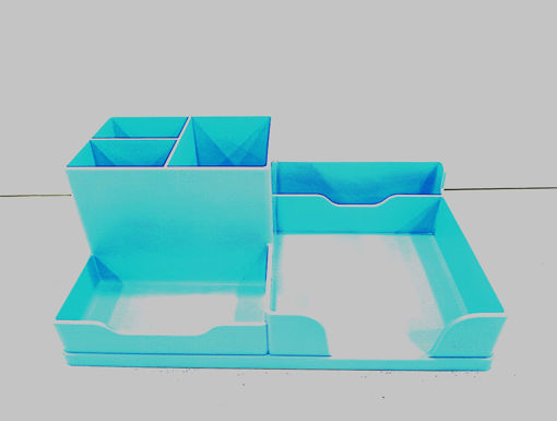 Picture of Desk Organizer 6 Parts Blue Tip Top