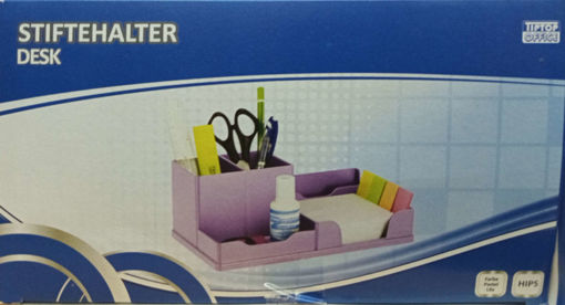 Picture of Desk Organizer 6 Parts Purple Tip Top