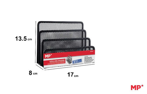 Picture of Desk Organizer 3Parts Black Metal MP