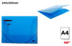 Picture of Elastic File 24x32cm Blue Plastic MP