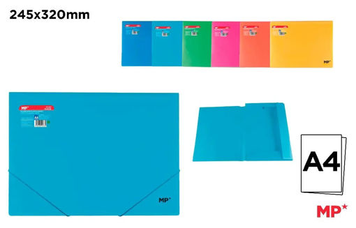Picture of Elastic File A4 Assorted Colors Plastic MP