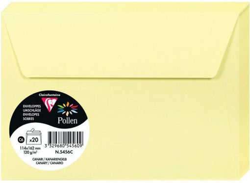 Picture of Envelopes 11x16cm Canary Claire Fontaine