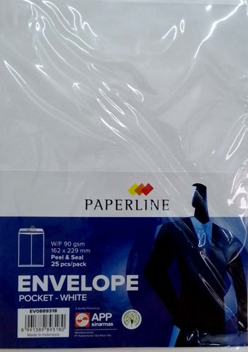 Picture of Envelopes 16x23cm (Set of 25) White 90gr Paperline