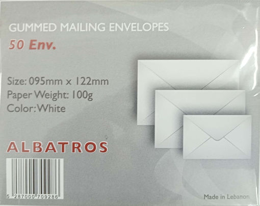 Picture of Envelopes 95x122cm (Set of 50) White 100gr Albatro