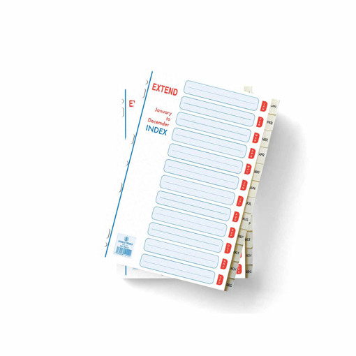 Picture of Separators A4 Grey Monthly Extend