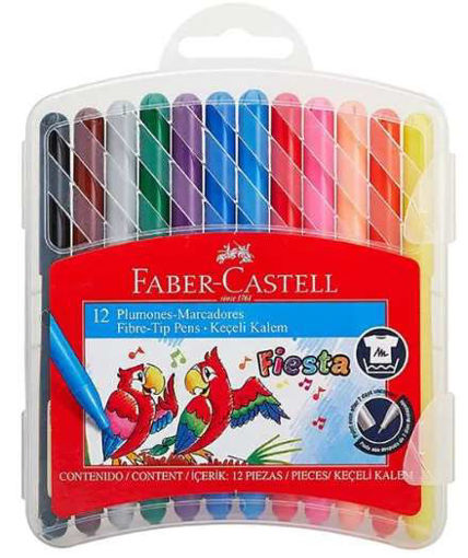Picture of Felt pens 12colors 0.7mm Washable Faber-Castell