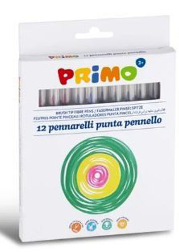 Picture of Felt pens 12colors Brush Tip Primo