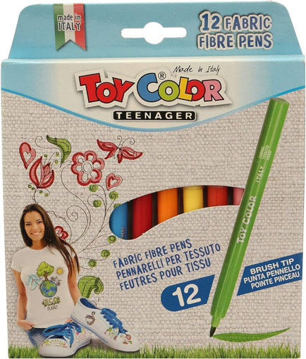 Picture of Felt pens 12colors Clothes/Fabric Toycolor