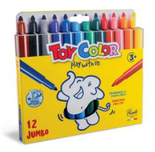 Picture of Felt pens 12colors Jumbo Toycolor