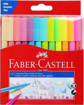 Picture of Felt pens 12colors Connector Faber-Castell Neon