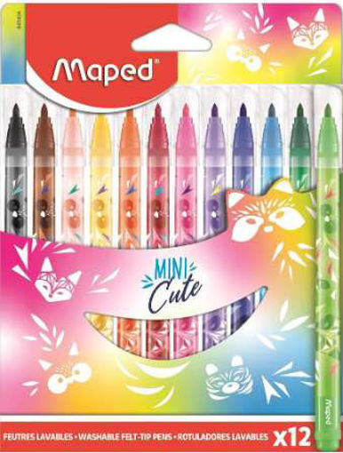 Picture of Felt pens 12colors Washable Maped