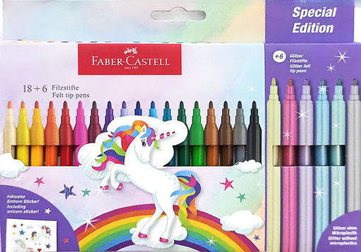 Picture of Felt pens 24colors Unicorn Faber-Castell