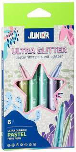 Picture of Felt pens 6colors Glıtter Pastel Junior
