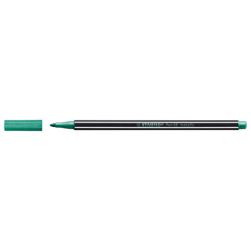 Picture of Fiber Pen Metallic Green 1mm Stabilo Pen 68