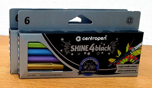 Picture of Fiber Pen Pack 6colors Metallic 2.5mm Centropen
