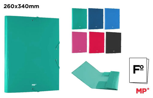 Picture of Elastic File 26X34mm Assorted Colors Card board MP