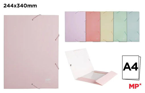 Picture of Elastic File A4 Pastel Color Card board MP
