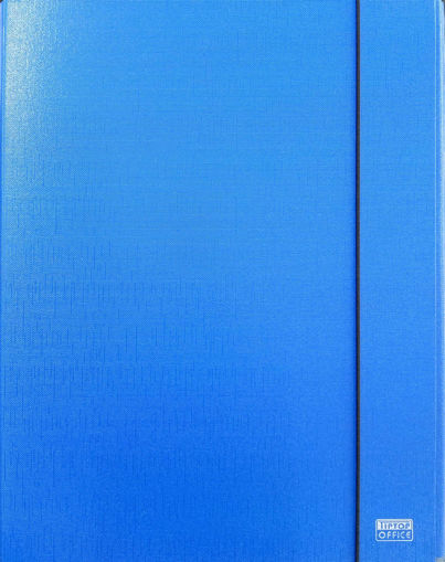 Picture of File plastique avec élastique bleu