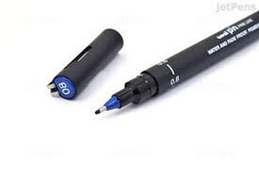 Picture of Fineliner Blue 0.8mm Uni-Pin