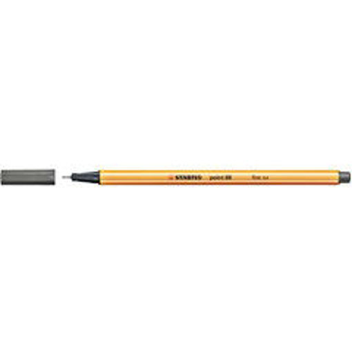 Picture of Fineliner Dark Grey 0.4mm Stabilo Point 88