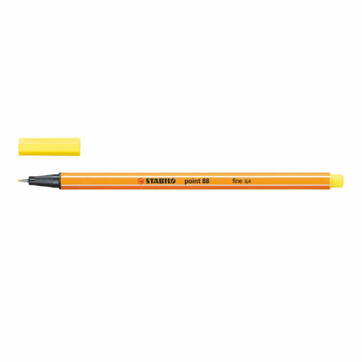 Picture of Fineliner Lemon Yellow 0.4mm Stabilo Point 88
