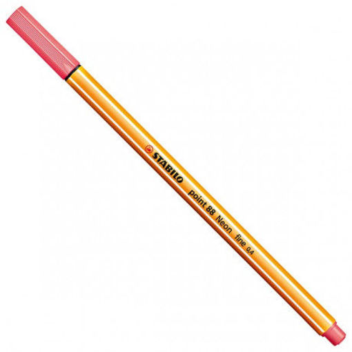 Picture of Fineliner Neon Red 0.4mm Stabilo Point 88
