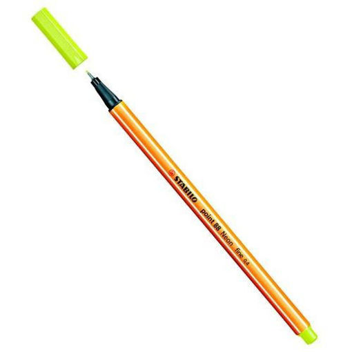 Picture of Fineliner Neon Yellow 0.4mm Stabilo Point 88