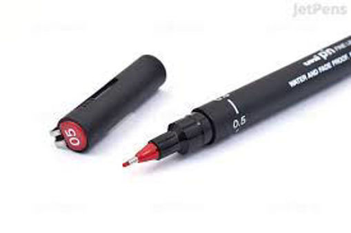 Picture of Fineliner Red 0.5mm Uni-Pin