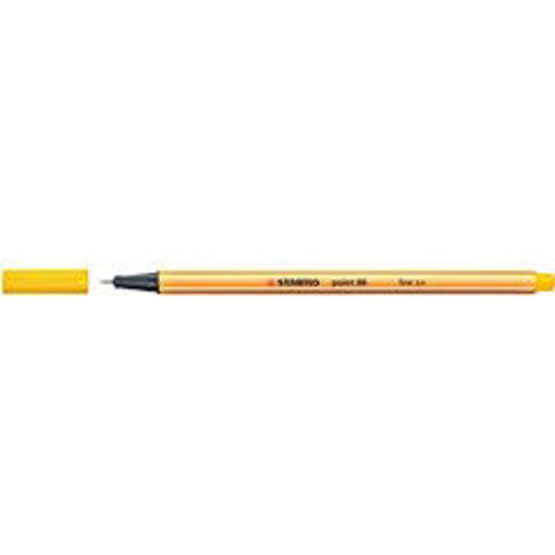 Picture of Fineliner Yellow 0.4mm Stabilo Point 88