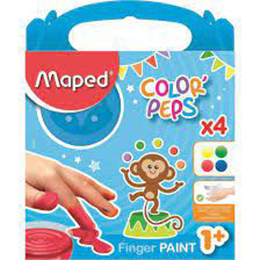 Picture of Finger Paint (Set of 4) 80gr Color Peps Maped