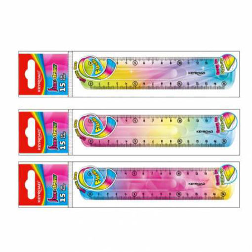 Picture of Flexible Ruler 15cm Multi Colors Keyroad
