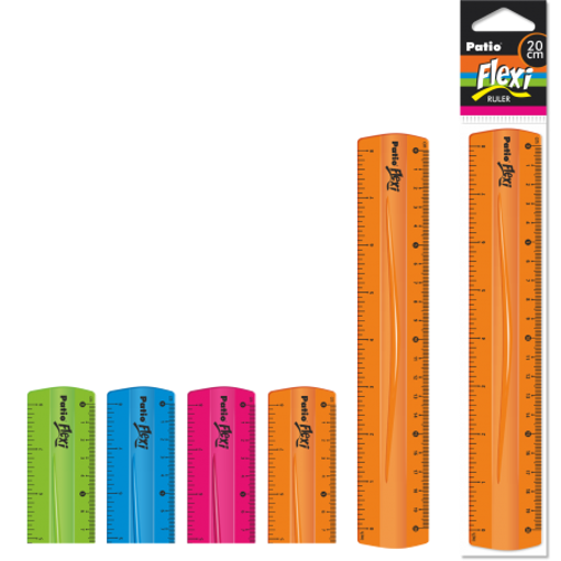 Picture of Flexible Ruler 30cm Assorted Colors Colorino