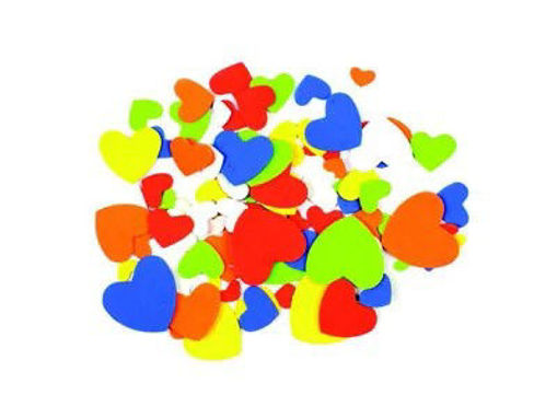 Picture of Foam Colored Heart Hand Craft