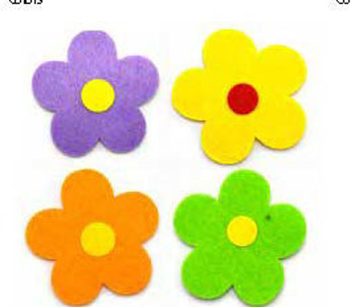 Picture of Foam 12cm Colored 3mm Flower Hand Craft