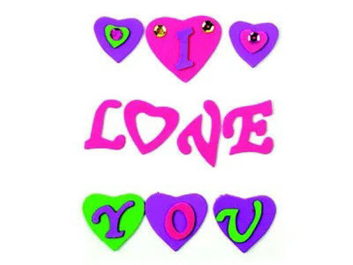 Picture of Foam Heart Hand Craft