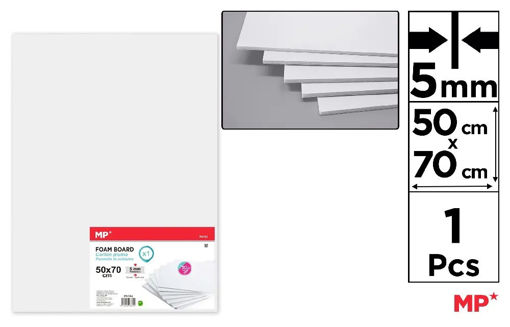 Picture of FoamBoard 50x70cm 5mm MP