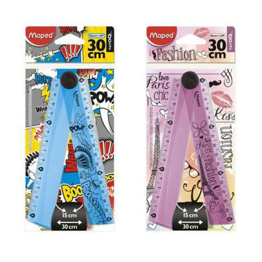 Picture of Foldable Ruler (15-30)cm 2 Colors Maped