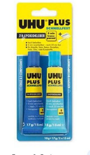Picture of Glue 2 Componement 30ml Quickset UHU